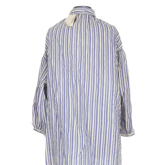 Doen Marine Dress Blue Villandry Striped Silk Dress NWT Size XS - Picture 4 of 11